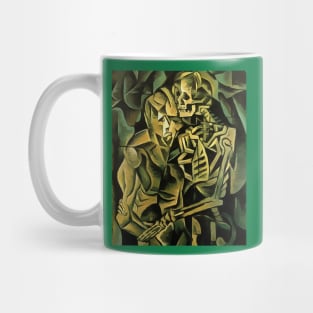 Abstract Man And Skeleton Geometric Art Mug